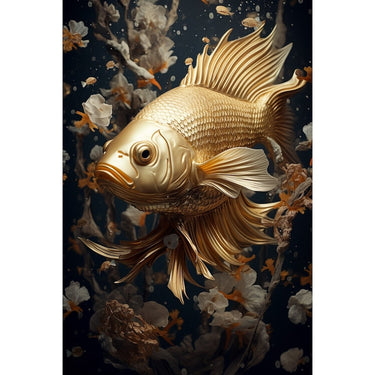 The Golden Fish Canvas
